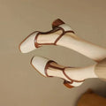 Isava | Mid Heel Leather Shoes