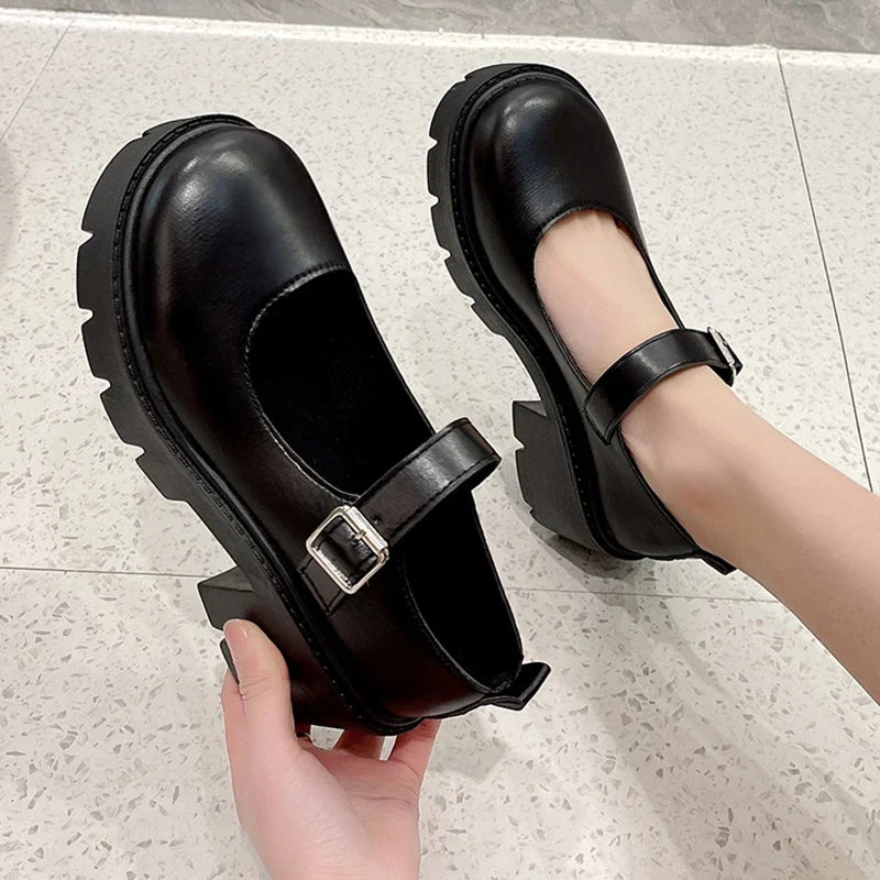 Ottavia | Platform Mary Janes with Block Heel