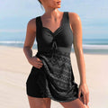 Grace™ | Ruched Tankini Swim Dress