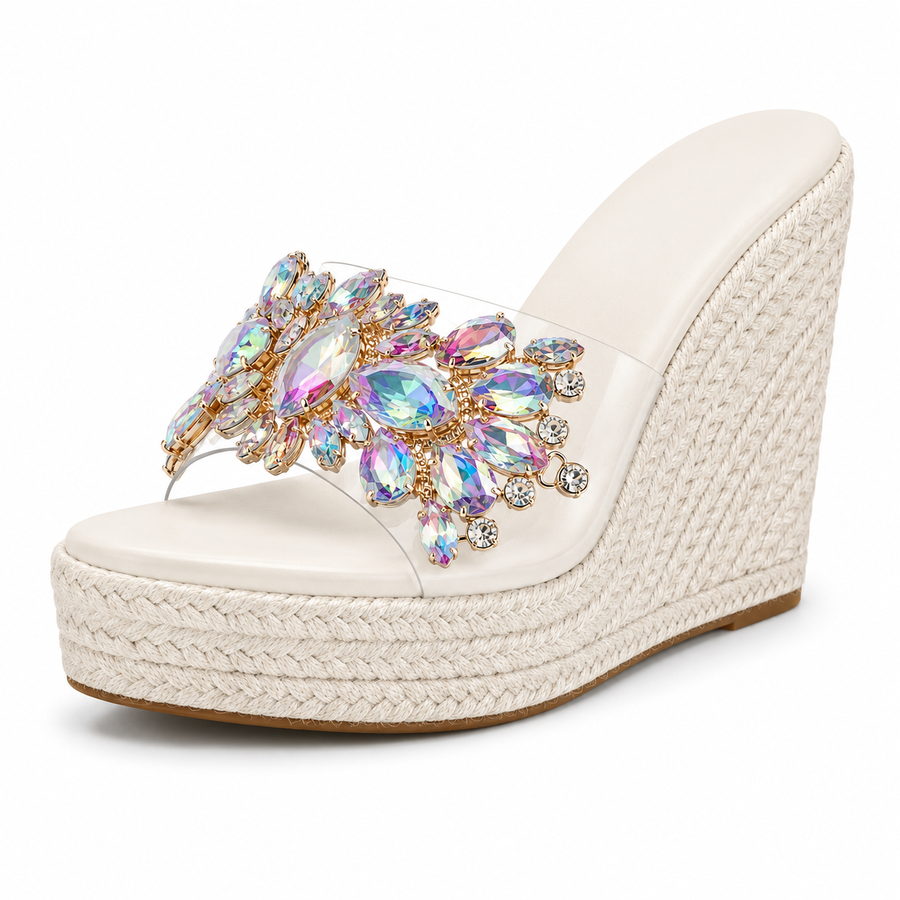 Isabella | Sandales à Talons Ornées de Cristaux