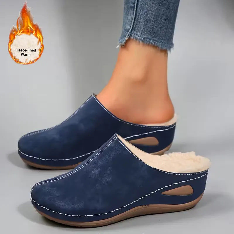 Sarah | Cozy slip-on moccasins with a fleece lining