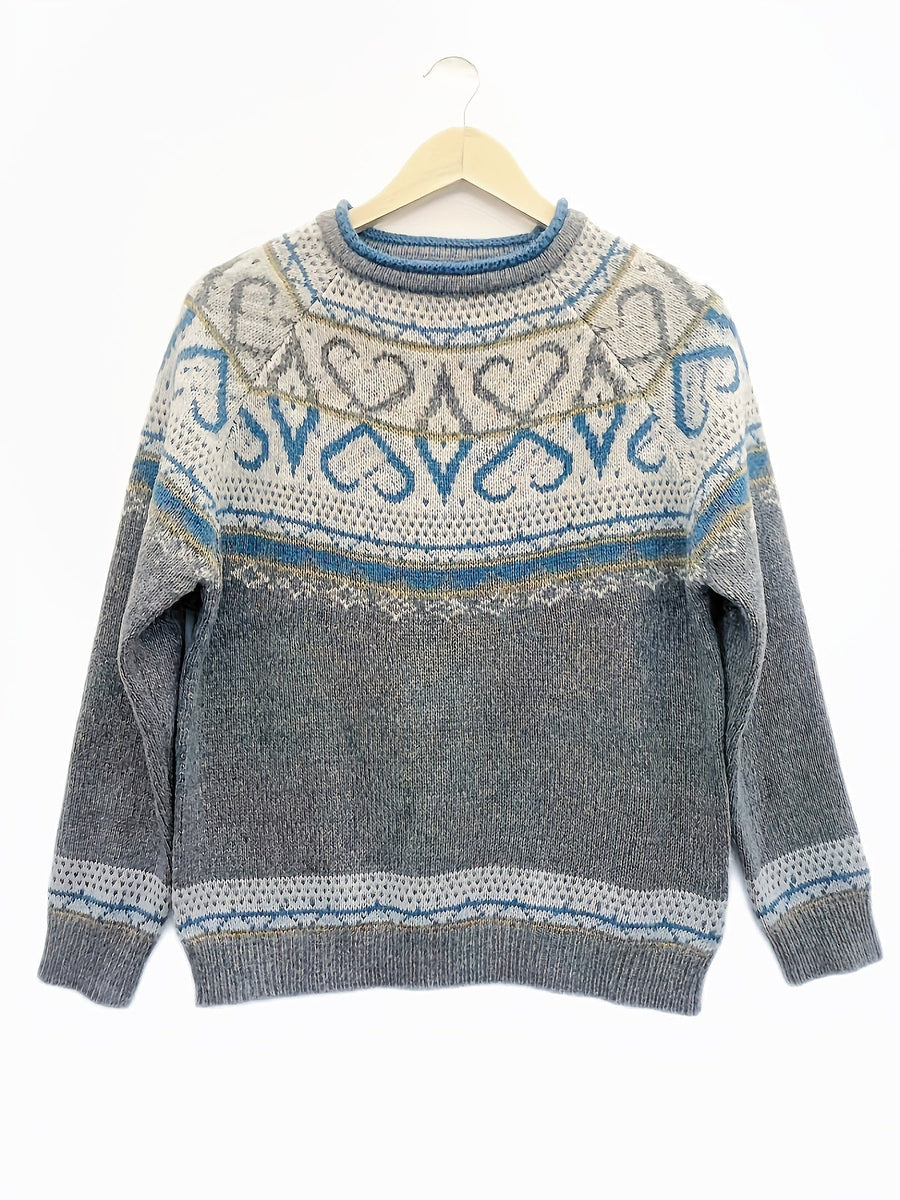 Evelina - Elegant and Warm Nordic Sweater for Winter