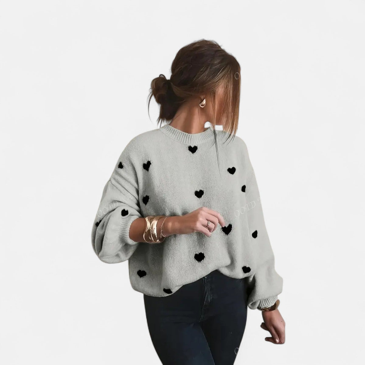 Gloria - Hearts Wool Sweater