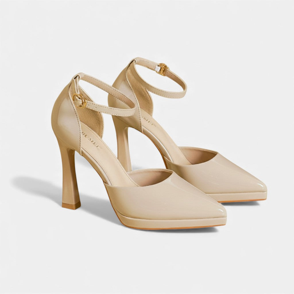 Evette | Leather Heels