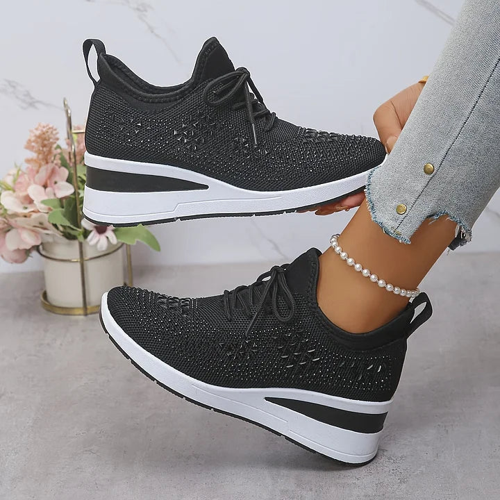 Assina | Baskets confort avec détails strass