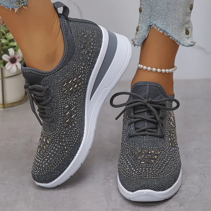 Assina | Baskets confort avec détails strass