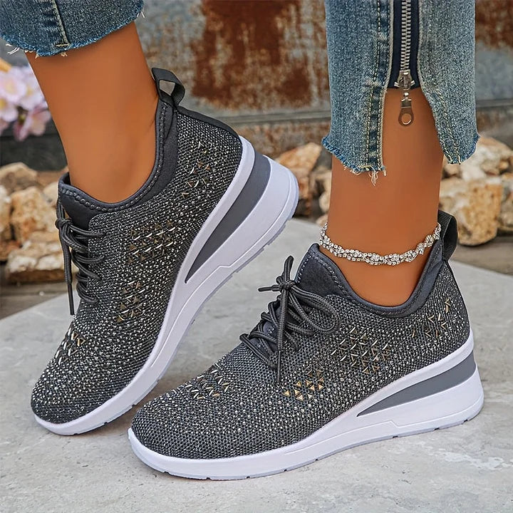 Assina | Baskets confort avec détails strass