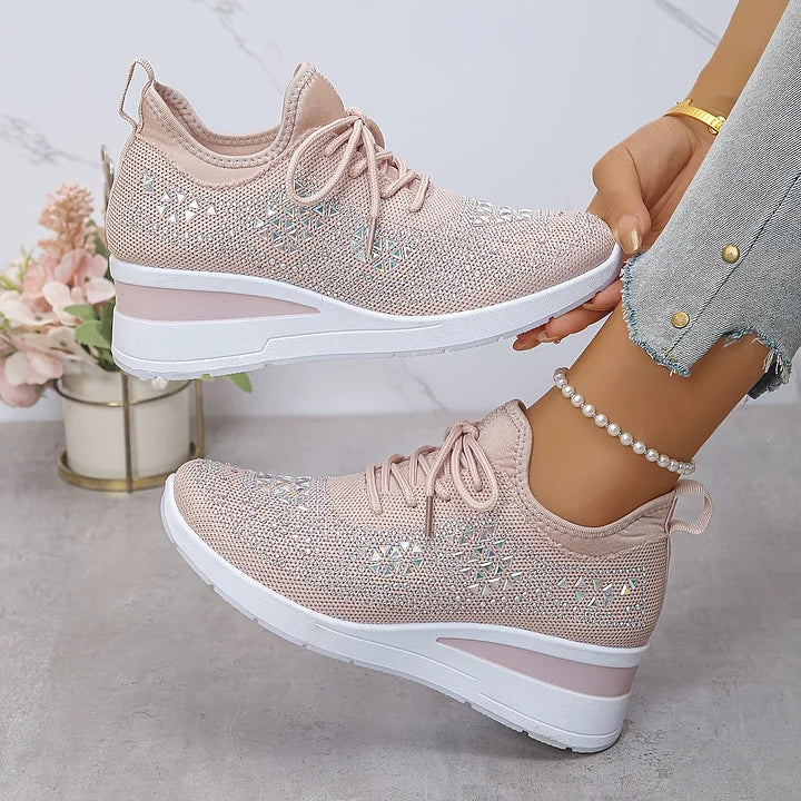 Assina | Baskets confort avec détails strass