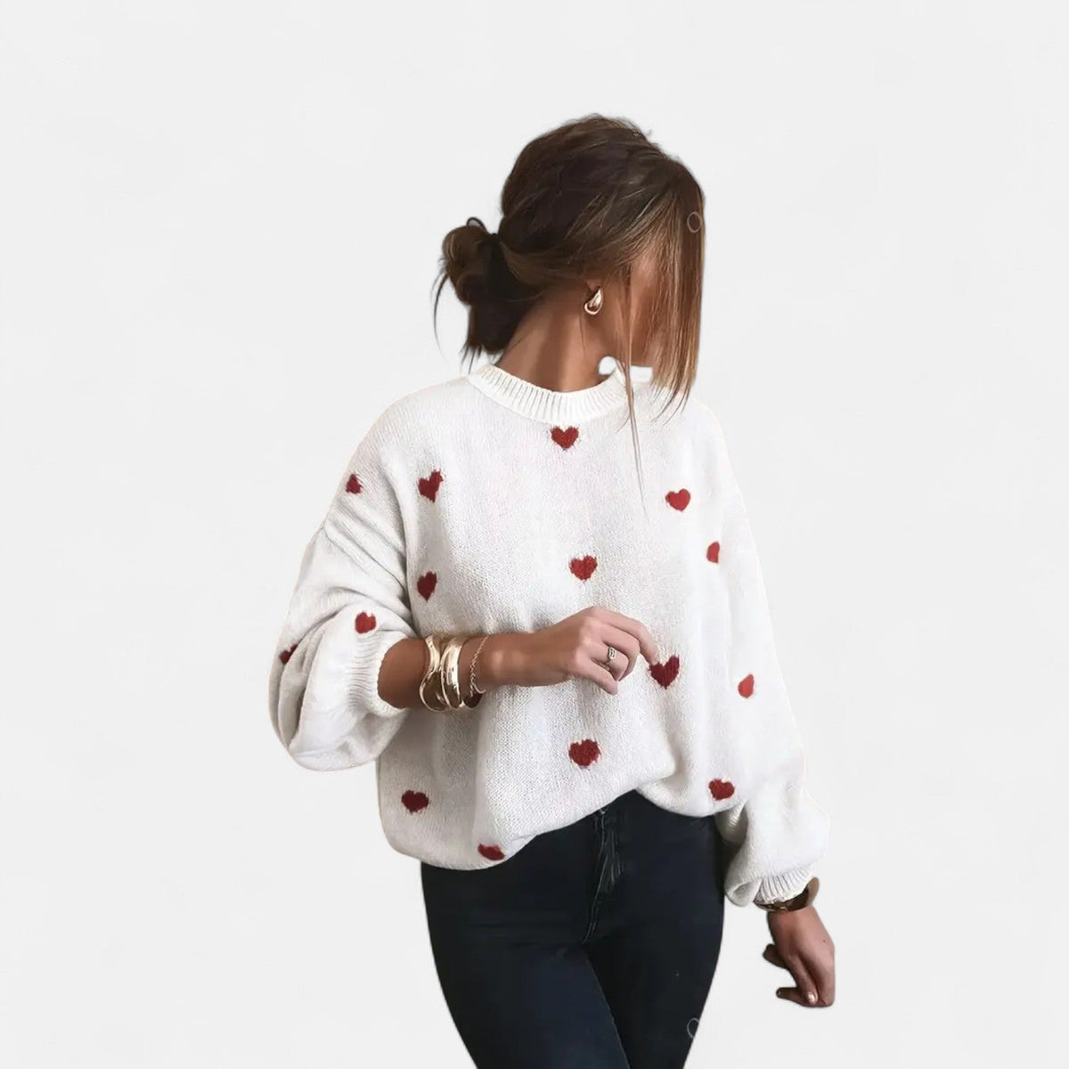 Gloria - Hearts Wool Sweater
