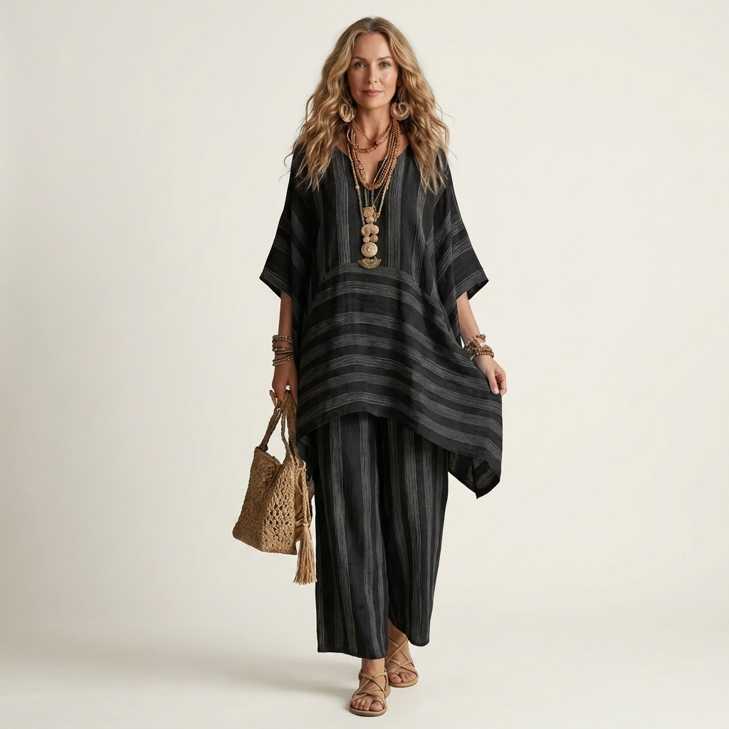 Amandine | Ensemble Rayé Ample