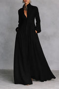 Elise | Flowing Button-Front Maxi Dress