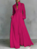 Helen | Flowing Button-Front Maxi Dress