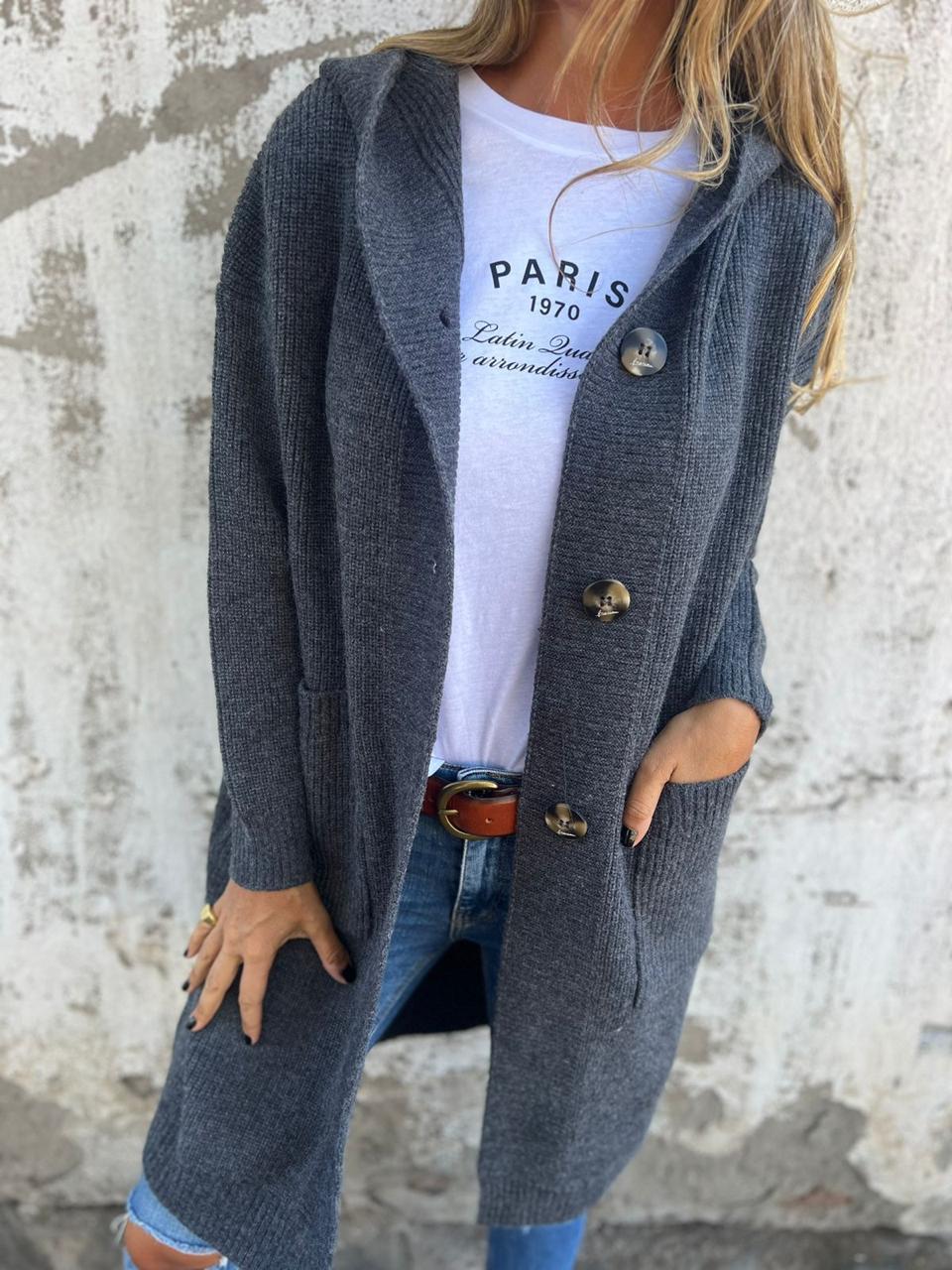 Soline | Élégant long cardigan