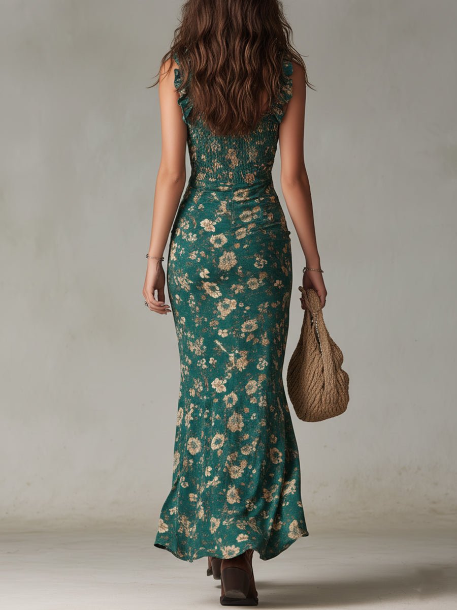 Naëlle | Robe Maxi Fleurie Élégante