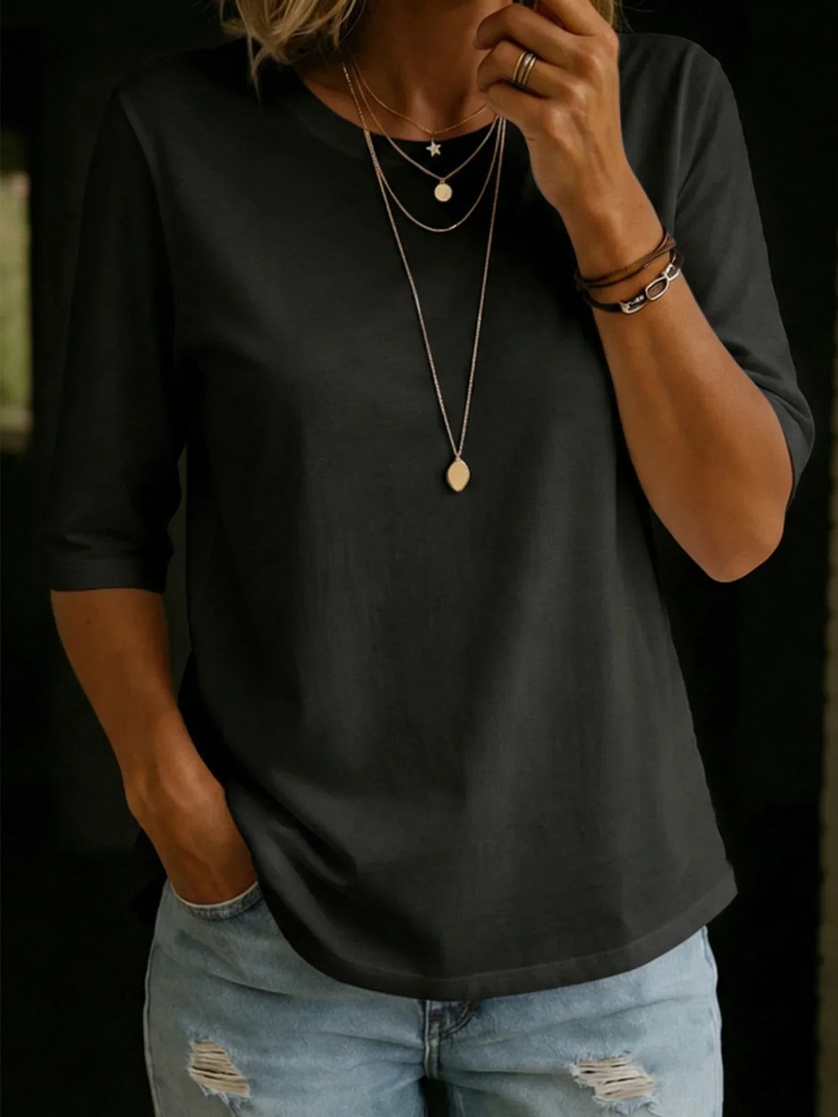 Garance | T-shirt essentiel coton doux manches courtes