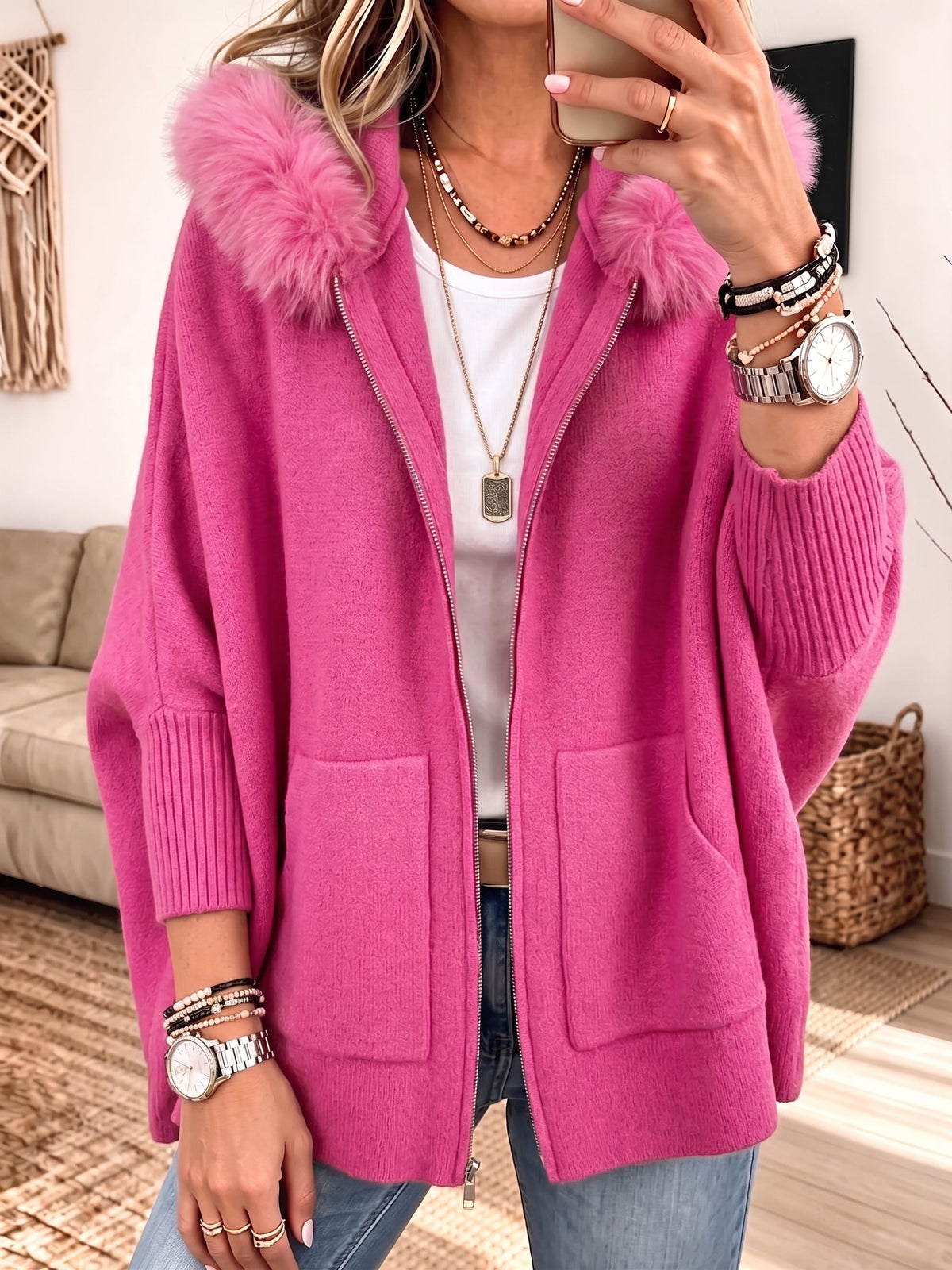 Babette | Knit Hooded Jacket