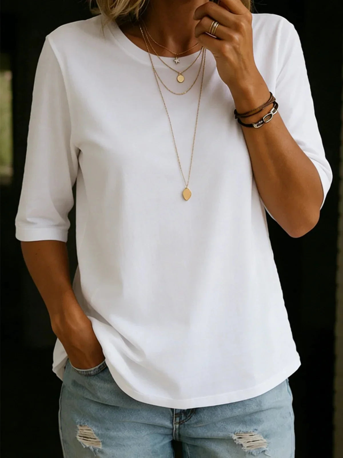 Garance | T-shirt essentiel coton doux manches courtes