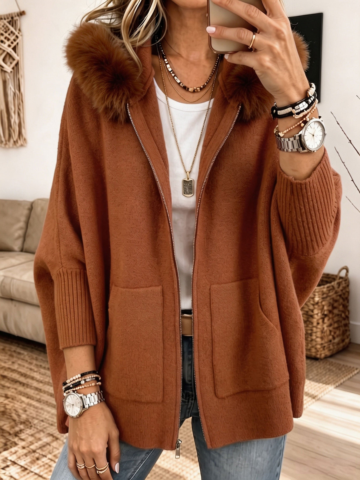 Babette | Knit Hooded Jacket
