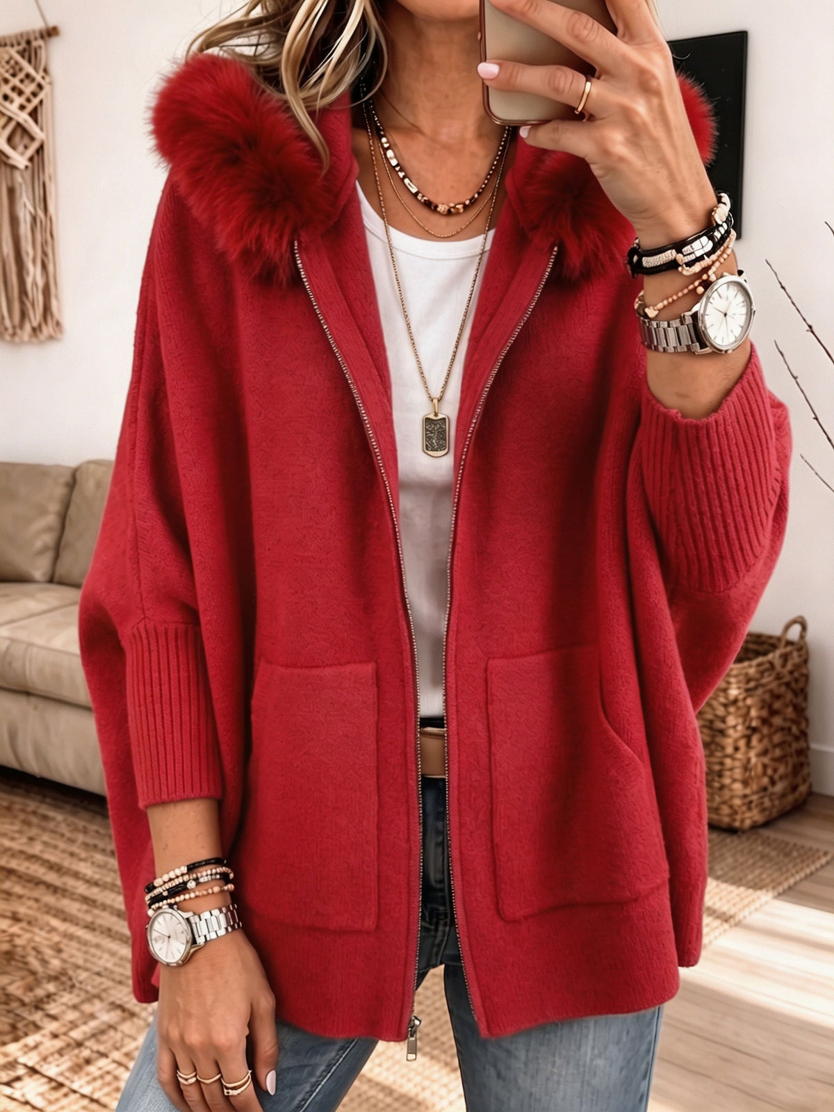 Babette | Knit Hooded Jacket