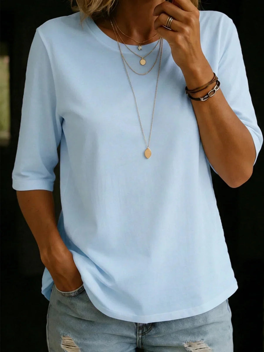 Garance | T-shirt essentiel coton doux manches courtes