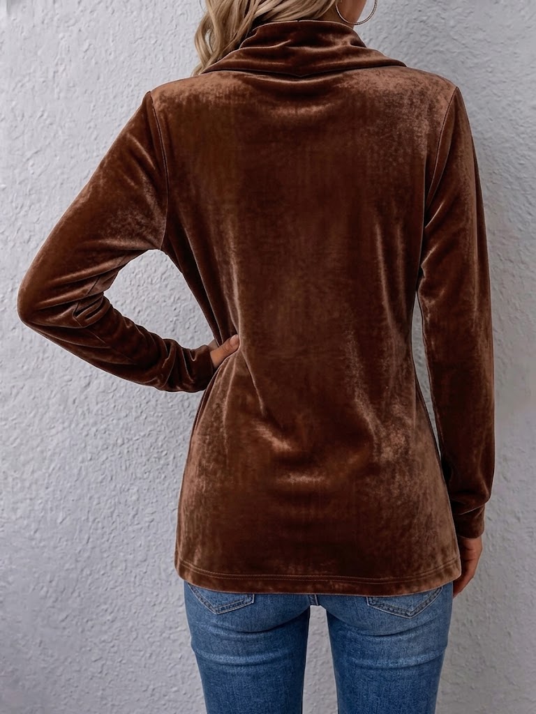 Brooklyn™ | Vintage Velvet Lapel Button Decor Long Sleeve Open Front Jacket