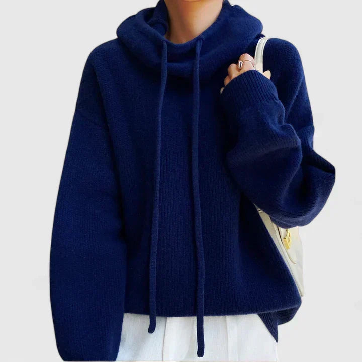Virginia - Cozy Knit Hoodie