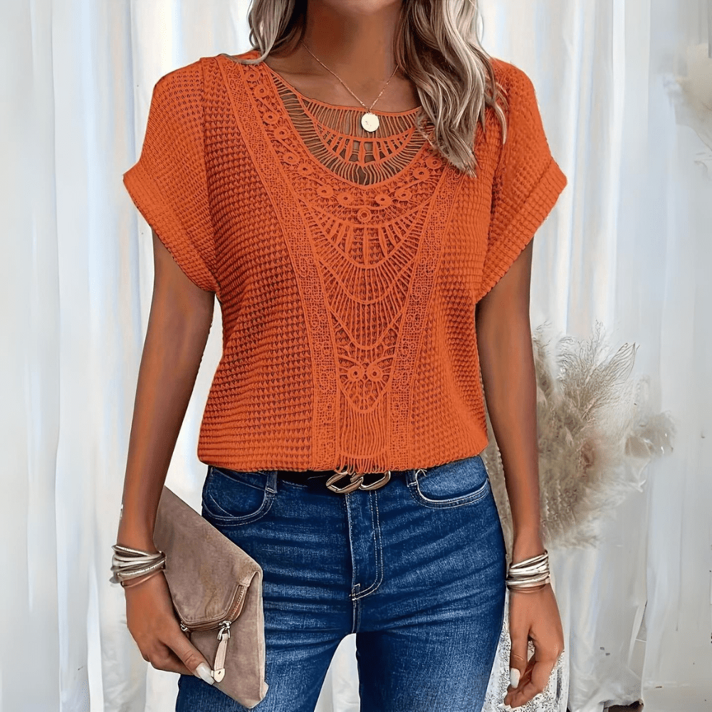 Clara | Top bohème crocheté délicat