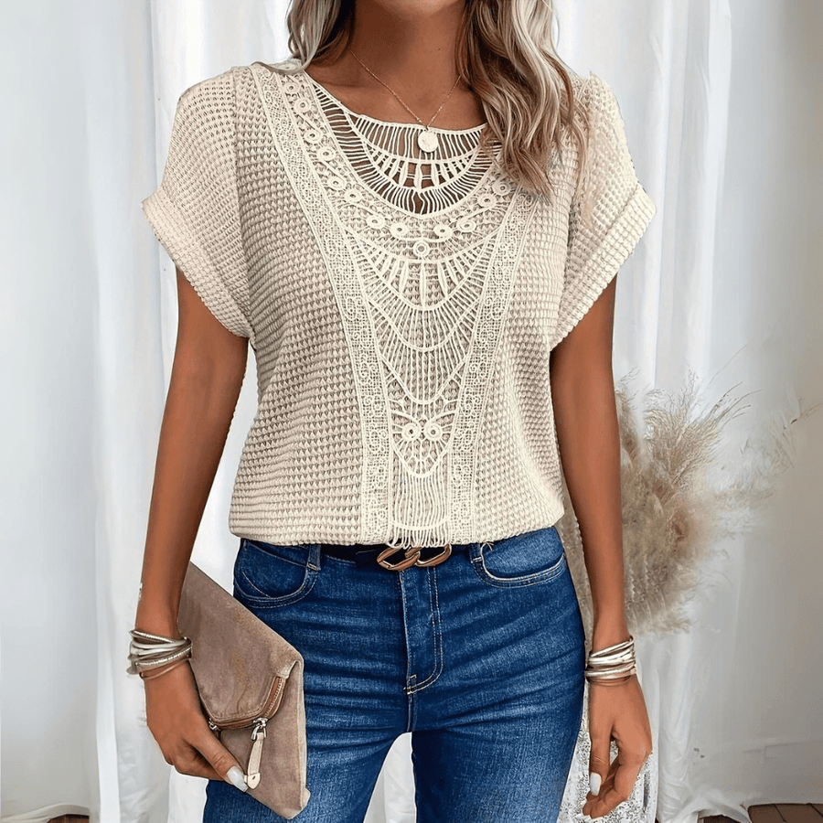Clara | Top bohème crocheté délicat