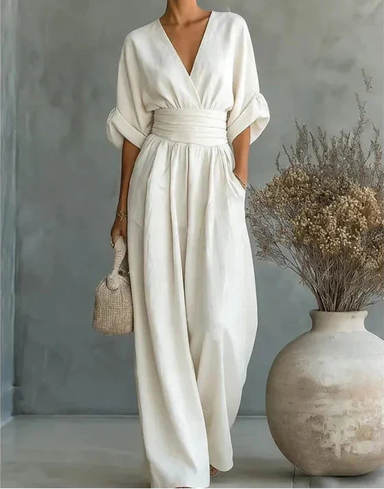 Clemence | Combinaison Élégante à Taille Marquée
