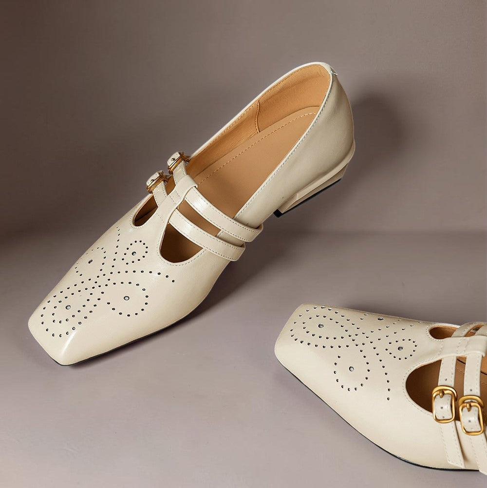 Marisol | Escarpin Mary Jane brogue à double bride