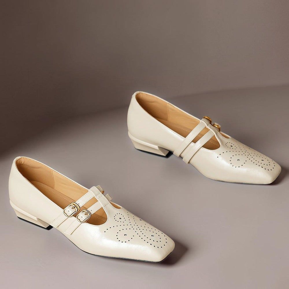 Marisol | Escarpin Mary Jane brogue à double bride