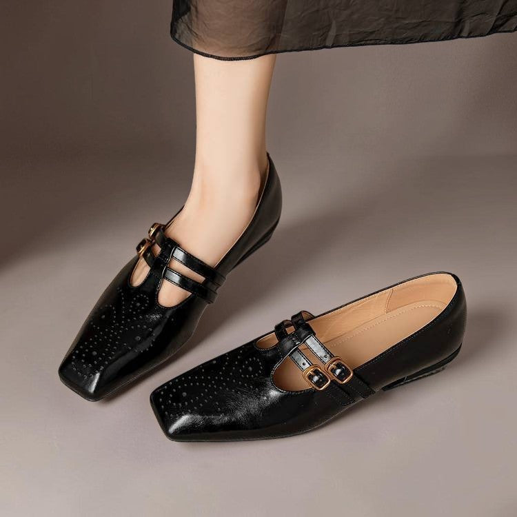 Marisol | Escarpin Mary Jane brogue à double bride