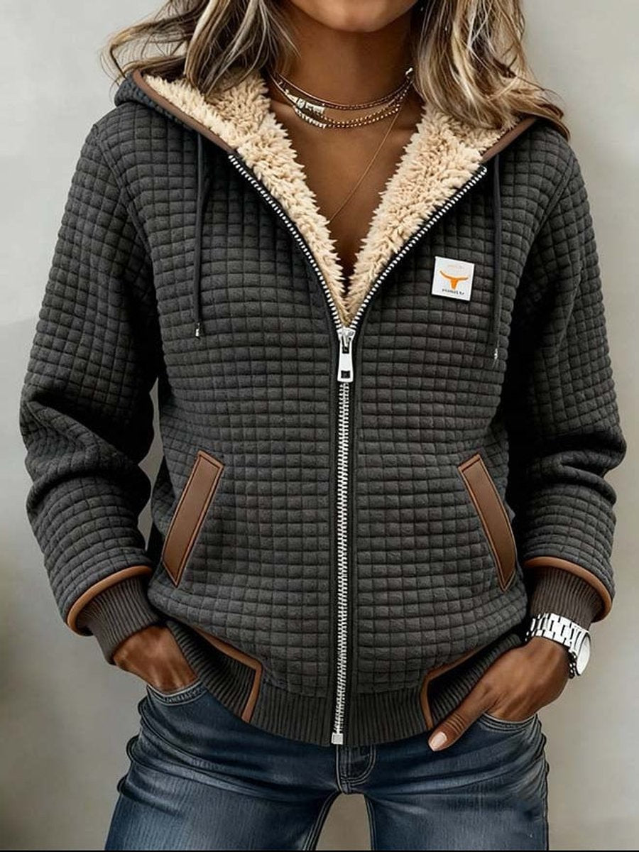 Ondine | Veste matelassée doublée sherpa à capuche