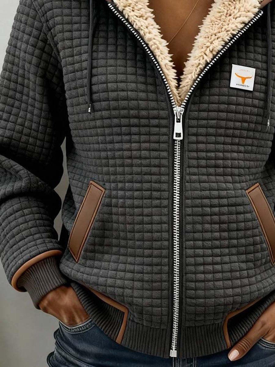 Ondine | Veste matelassée doublée sherpa à capuche